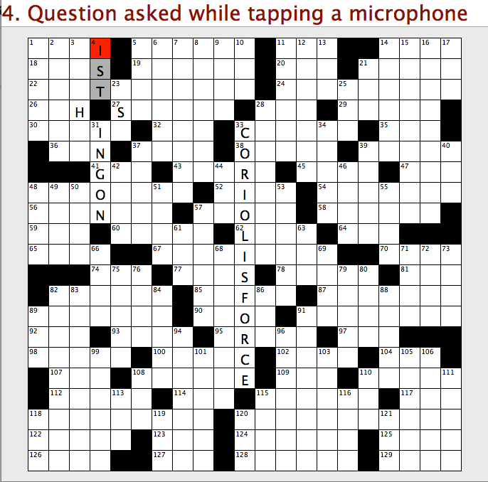 This Sunday's NYTimes Crossword Puzzle Had One of the Greatest